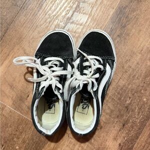Vans Kids Black and White Sneakers